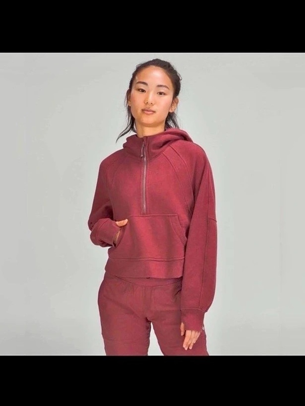 Pullover Hoodie in Red Like New